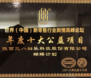 蝴蝶計(jì)劃獲年度十大公益項(xiàng)目